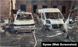 Знищена російським ударом база «Госпітальєрів» у Павлограді Дніпропетровської області. 25 квітня 2025 року