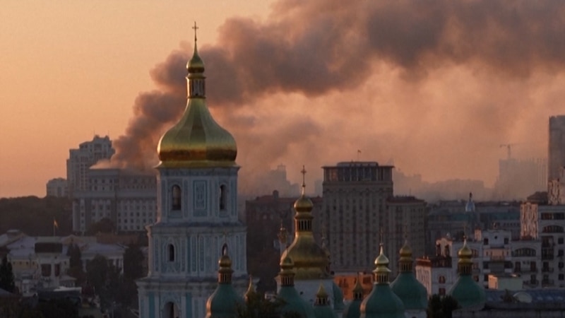 Massive Russian Air Strikes Hit Kyiv In Record Barrage