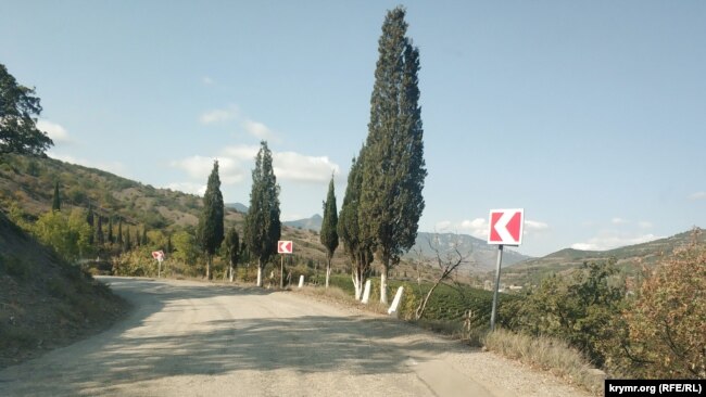 Село окружено виноградниками «Массандры»