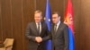 Drejtori i Zyrës për Kosovën në Qeverinë e Serbisë, Petar Petkoviq, takohet me të dërguarin e Bashkimit Evropian për dialogun Kosovë-Serbi, në Beograd, 16 janar.