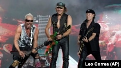 Группа Scorpions на концерте в Рио-де-Жанейро, октябрь 2019 года 