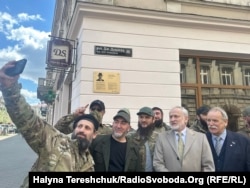 Открытие мемориальной доски Джохару Дудаеву, Львов, 21 апреля 2026 года