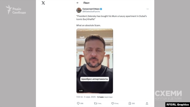 Публікація вигаданої новини про Володимира Зеленського у соцмережі X (колишній Twitter) анонімним акаунтом Concerned Citizen, або «Небайдужий громадянин»