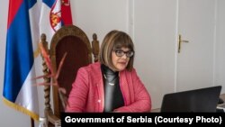 Маја Гојковиќ, вицепремиерка и министерка за култура и информации на Србија