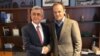 Belgium -- Former European Council President Donald Tusk (R) and former Armenian President Serzh Sarkisian meet in Brussels, March 5, 2020.