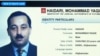 The Interpol "wanted" listing for Mohammad Yaqub Haidari, a nominee for agriculture minister in the new Afghan cabinet