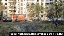 Ілюстраційне фото. Наслідки російської атаки у Дніпровському районі Києва. Київ, 17 вересня 2026 року