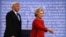 Гілларі Клінтон і Дональд Трамп після перших теледебатів, 26 вересня 2016 року