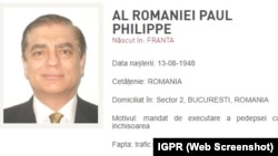 Paul Phillipe al României a fost dat în urmărire internațională în urmă cu patru ani.