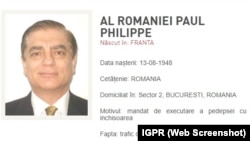 Mandatul de arestare internațională pe numele Paul al României