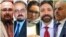 از راست: قاسم شعله سعدی، فرخ فروزان، هدی عمید، آرش کیخسروی، و پیام درفشان