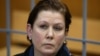 Natalya Sharina, the director of Moscow's Ukrainian Literature Library, attends a court hearing in Moscow on November 2. 