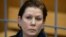 Natalya Sharina, the director of Moscow's Ukrainian Literature Library, attends a court hearing in Moscow on November 2. 