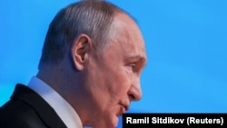 Очільник Росії Володимир Путін під час пленарного засідання дискусійного клубу «Валдай». Москва, 1 жовтня 2026 року