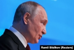 Очільник Росії Володимир Путін під час виступу на «Валдаї», 1 жовтня 2026 року