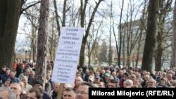 Banja Luka: Protest demobilisanih boraca i građana