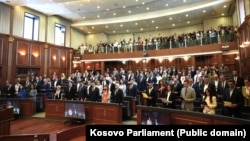 Deputetët e legjislaturës së re gjatë betimit. 6 gusht 2026. 