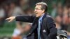 Zagreb's coach Branko Ivankovic reacts during the first leg UEFA Champions League third round qualification match between German first division, Bundesliga, team Werder Bremen and NK Dinamo Zagreb of Croatia in Bremen, Germany, on Wednesday, Aug. 15, 200