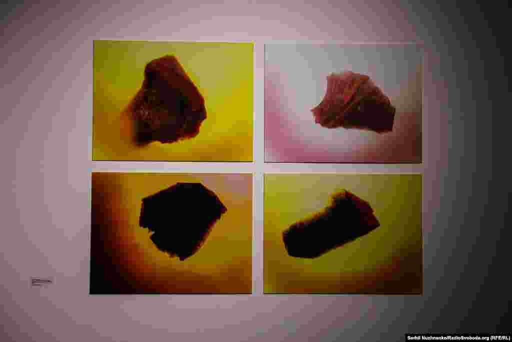 Фото радіобологічних проб зі зруйнованого четвертого реактора ЧАЕС. Авторка – Олена Паренюк