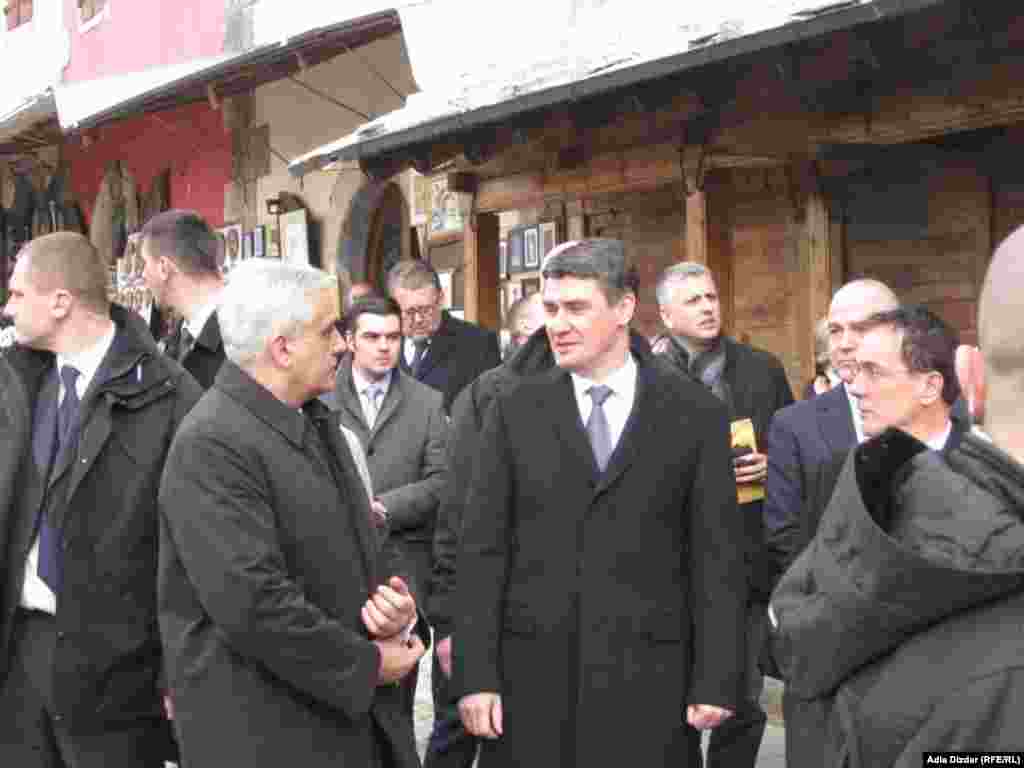 BiH - Hrvatski premijer Zoran Milanović posjetio je Mostar, 28.02.2012. Foto: RSE / Adla Dizdar 