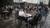 UKRAINE -- Сoronavirus Quarantine Action "Summer terrace" in protest against the ban on summer terraces through quarantine under the President's Office in Kyiv, Kyiv, 2May2020