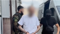 Один из арестованных за нападение на бывшего заместителя начальника полиции Карабулака. Скриншот из телеграм-канала управления Следкома по Ингушетии