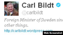 Карл Більт - сталы карыстальнік твітэру