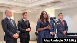 Assita Kanko, nënkryetare e Konservatorëve dhe Reformistëve Evropianë (ECR), flet në Uashington, DC..