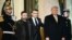 Дональд Трамп в Париже с президентами Франции и Украины