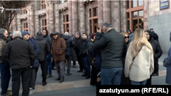 Armenia - Traders protest against a tax hike, Yerevan, February 10, 2025.