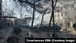 Наслідки трьох російських авіаударів по Слов'янську, 10 березня 2026 року