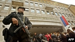 Uoči jednog od suđenja u Specijalnom sudu, Beograd, Srbija