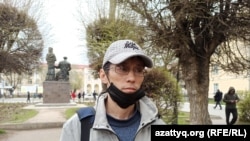 Дархан Кайырбаев, житель Уральска, получивший отказ на уведомление о проведении митинга.