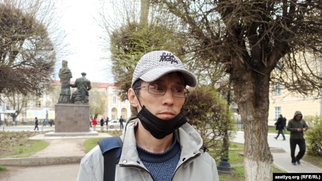 Дархан Кайырбаев, житель Уральска, получивший отказ на уведомление о проведении митинга.