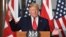 U.S. President Donald Trump speaks during a joint press conference with British Prime Minister at the Foreign and Commonwealth Office (FCO) in central London, June 4, 2019
