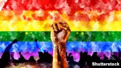 LGBT toparlarynyň älemgoşar reňkli baýdagy 