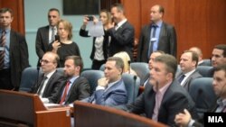 Nikolla Gruevski, ish-lider i VMRO-së në seancë plenare. Fotografi nga arkivi 