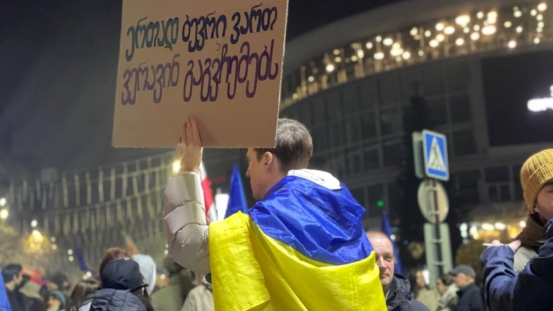 უწყვეტი პროევროპული პროტესტის დასაწყისიდან ერთი წლის თავზე აქციები გრძელდება