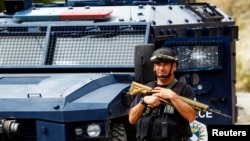 Forca të shtuara të Policisë së Kosovës kanë patrulluar në fshatin Banjskë të Zveçanit, pas një sulmi të armatosur në shtatorit të vitit 2023.