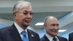 Касым-Жомарт Токаев и Владимир Путин на встрече в Омске, 25 июля 2026 года