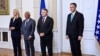 Antonio Costa, President i Këshillit Evropian me anëtarët e Presidencës së BiH, Sarajevë, 13 maj 2025.
