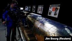 США заявляють, що ця ракета єменських повстанців, збита над Саудівською Аравією 22 липня 2017 року, – насправді іранська «Кіам-1»