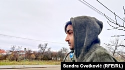 Radnik Binay Kumar Jha iz Nepala u Kragujevcu, 15. december 2025.