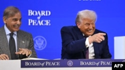 د پاکستان وزيراعظم شهباز شريف د جنورۍ پر ۲۲مه په سوېټزرلينډ کې "د سولې بورډ" په غونډه کې له امريکايي ولسمشر ډانلډ ټرمپ سره ناست دی.