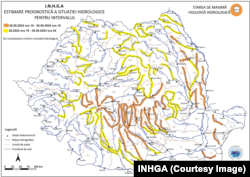 Duminică de la ora 10.00 intră în vigoare un avertizări emise de hidrologi.