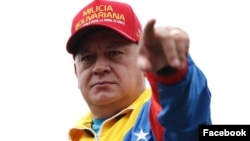 Диосдадо Кабельо на митинге в Каракасе. 25 февраля 2025 года