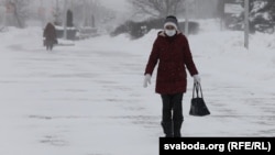 Зіма ў Менску. Ілюстрацыйнае фота