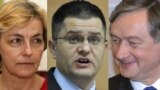 Vesna Pusić, Vuk Jeremić i Danilo Tirk