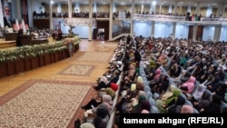 د سولې د مشورتي لویې جرګې د ناستې یو انځور
