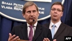 Johannes Hahn i Aleksandar Vučić u Beogradu